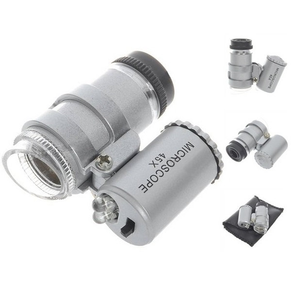 Microscopio mini con led 60x
